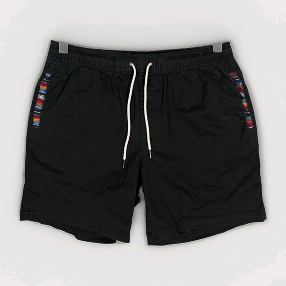 Wowie Other - Wowie Casual Shorts Men's Large Black Aztec Tribal Trim Beach 7" Slim